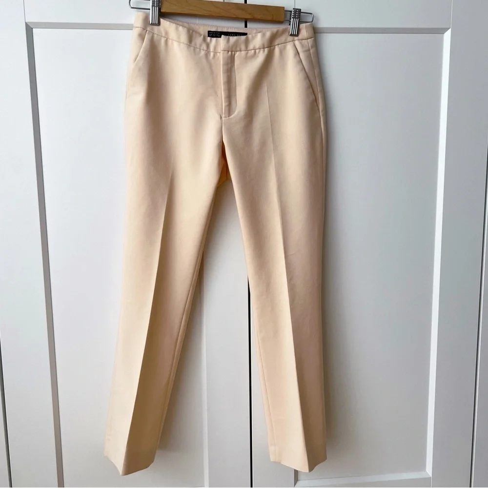 Zara Basic Apricot Cropped Ankle Pants sz.XS